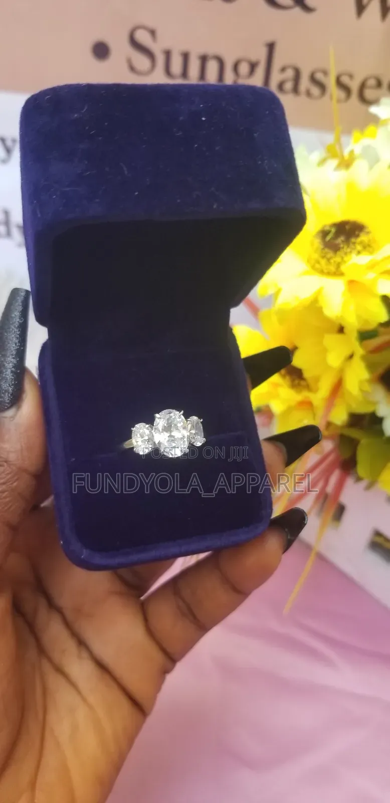 S925 Tiro Stone Sterling Silver Engagement Ring