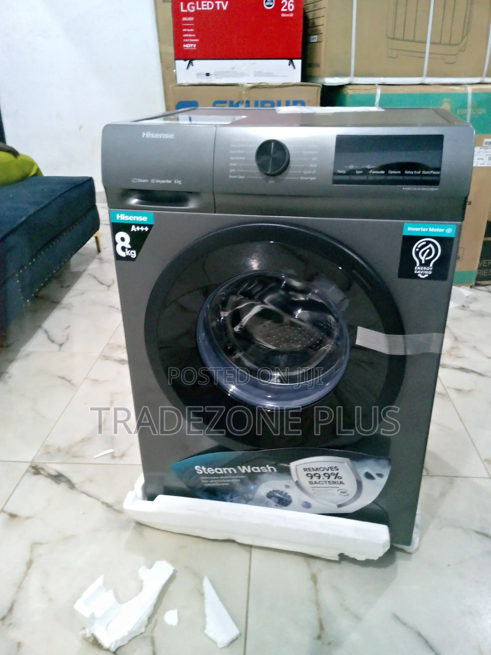Hisense 8kg Inverter Automatic Fr0ont Loader Washer