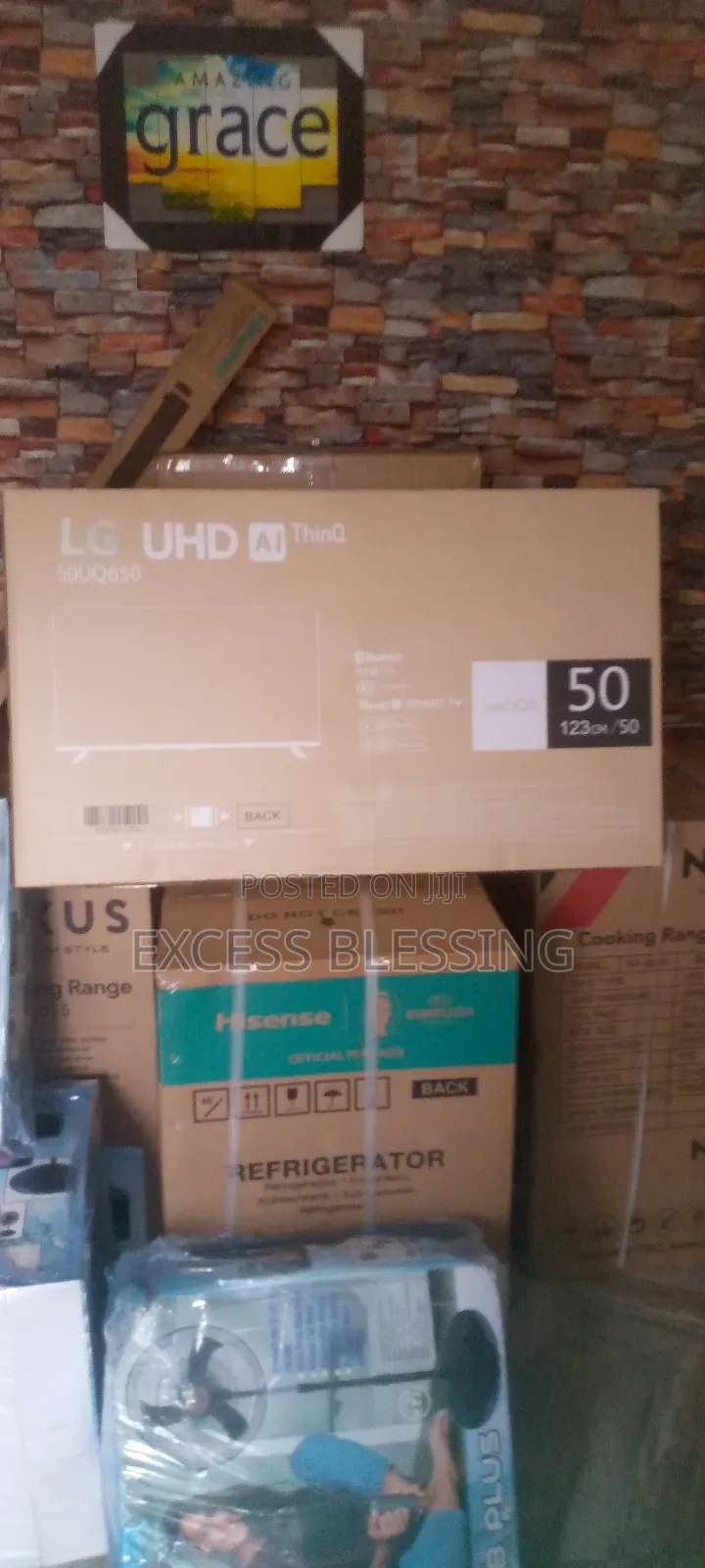 Lg Smart 50"Inches Frameless Tv 50q650 +Bluetooth And Wi_fi