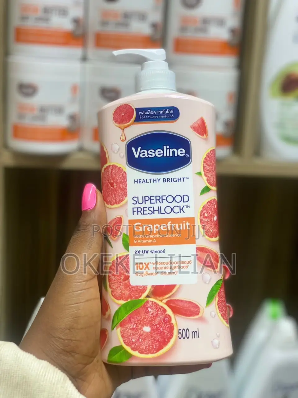 Vaseline Healthy Bright Superfood Fresh Lock Body Lotion