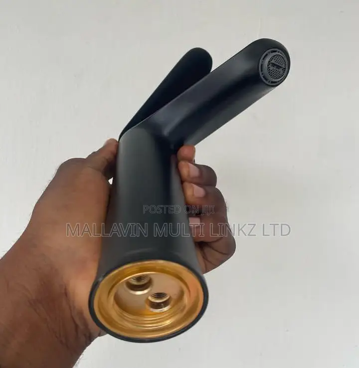 Matte Black Basin Mixer Cold And Hot Water Tap Faucet
