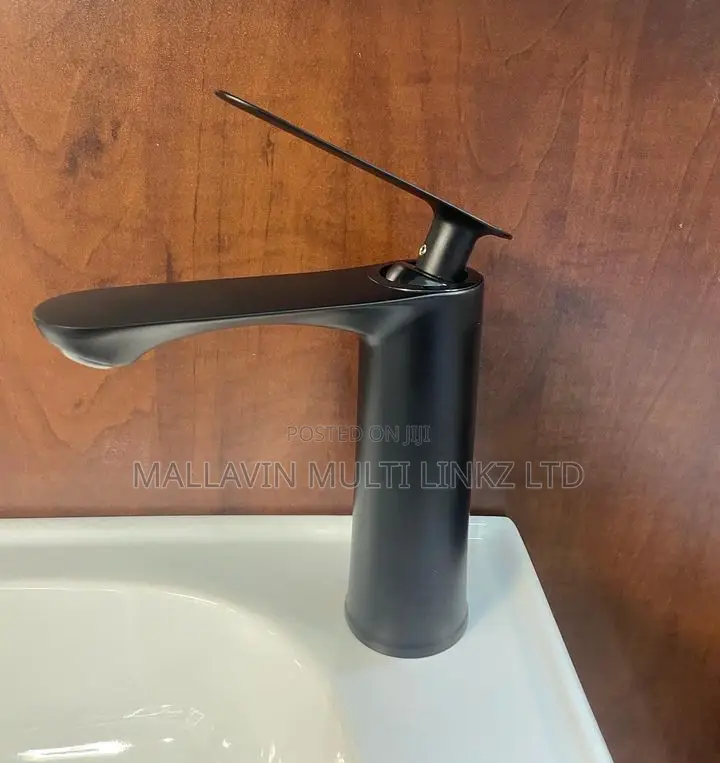 Matte Black Basin Mixer Cold And Hot Water Tap Faucet