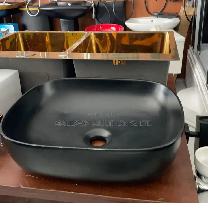 Matte Black Countertop Wash Hand Basins