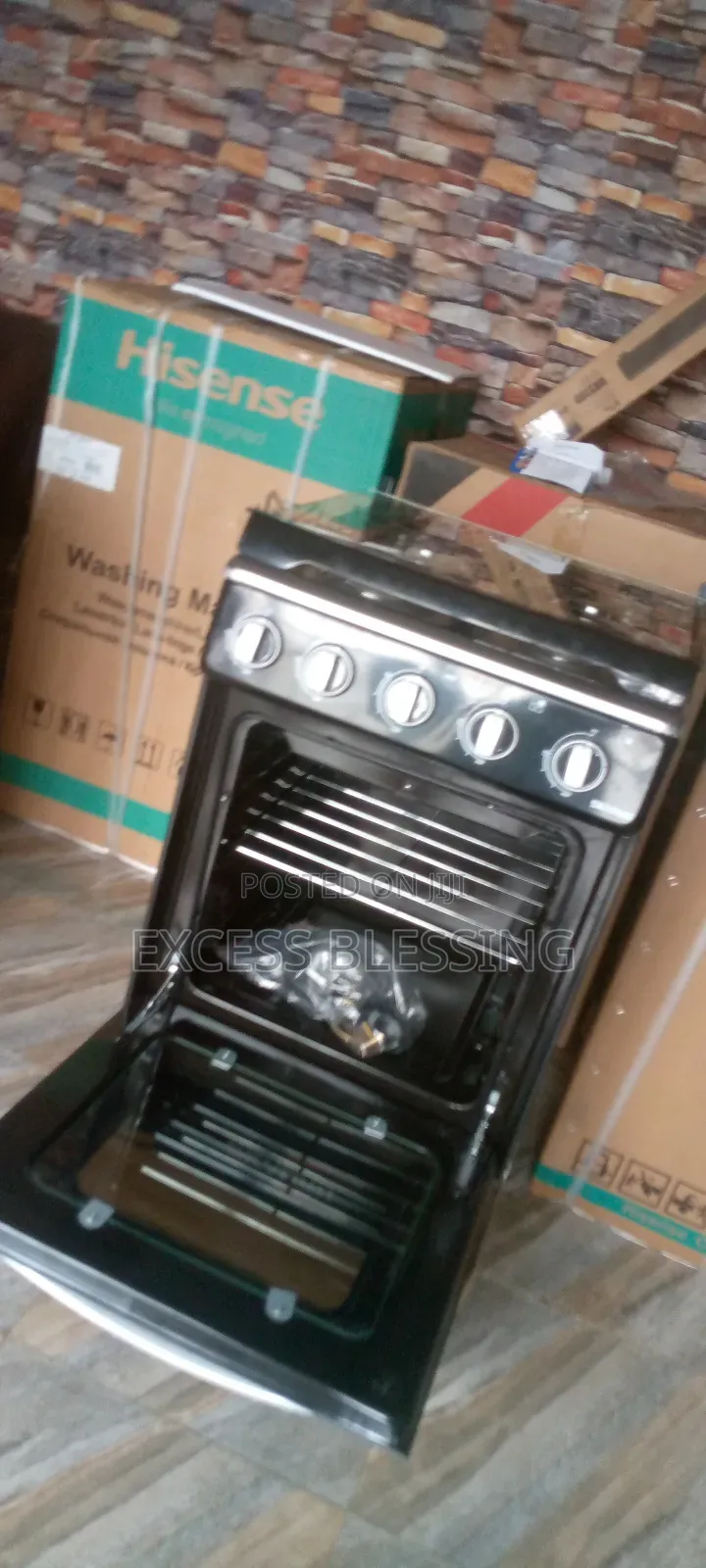 Standing Gas Cooker 50/50 4 Burners+ Oven _gcs_4gix