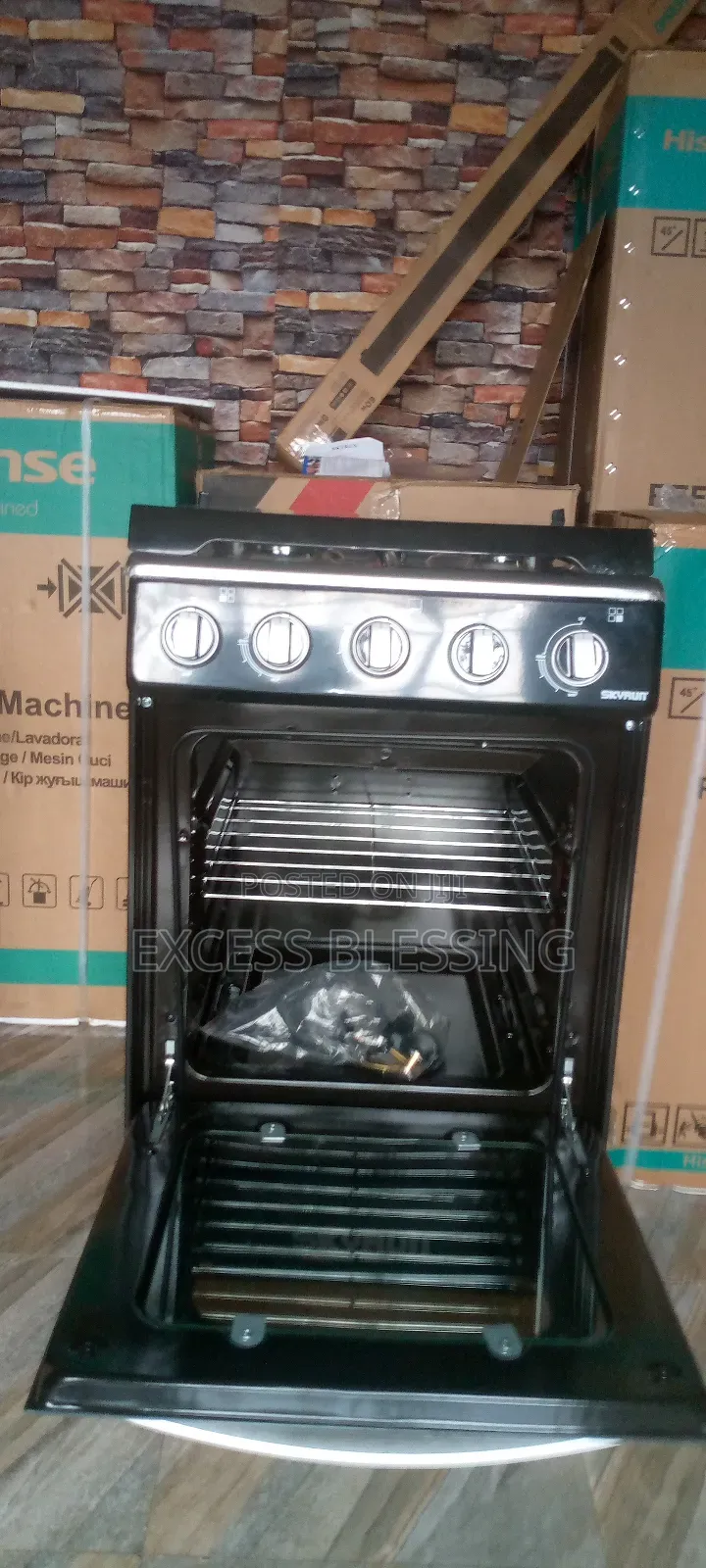 Standing Gas Cooker 50/50 4 Burners+ Oven _gcs_4gix