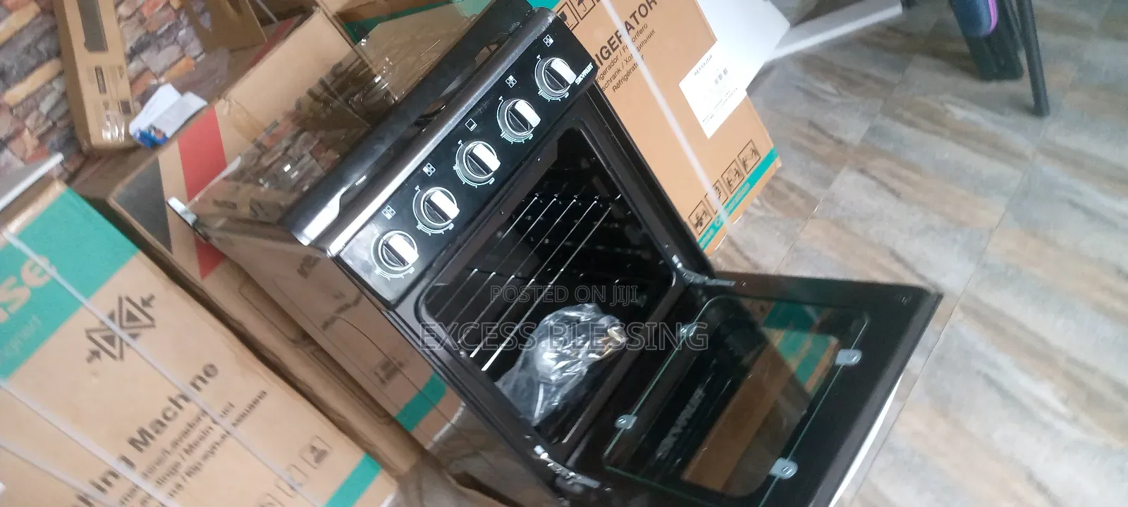 Original Skyrun Standing Gas Cooker 50/50 4 Burners_gcs-4gix