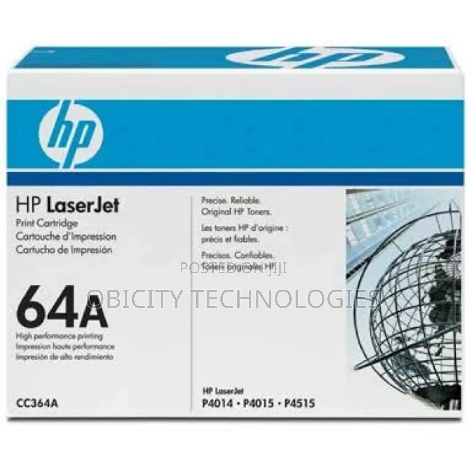 HP 64A Black Toner Cc364a