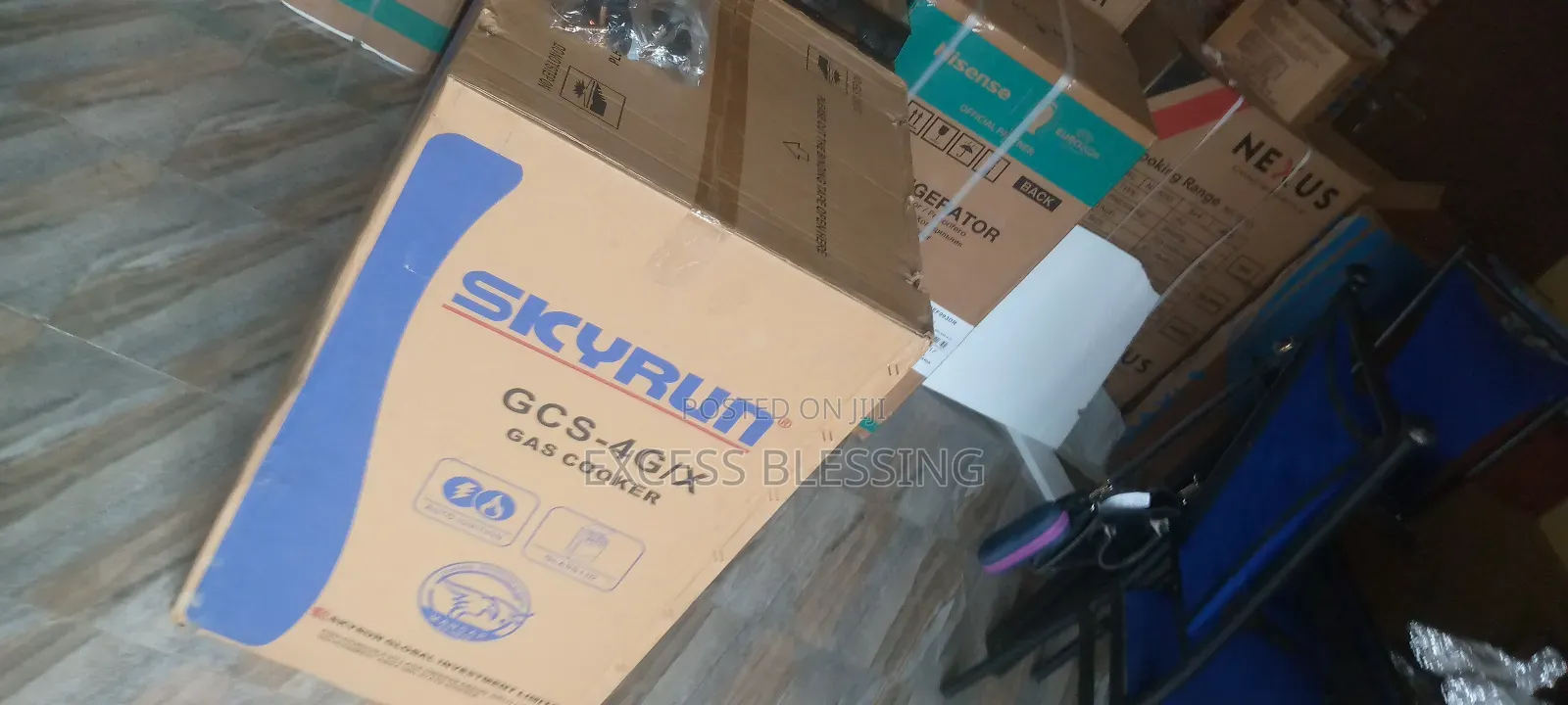 Brand New Quality 50/50 Skyrun Gas Cooker +Oven-GCS-4gix