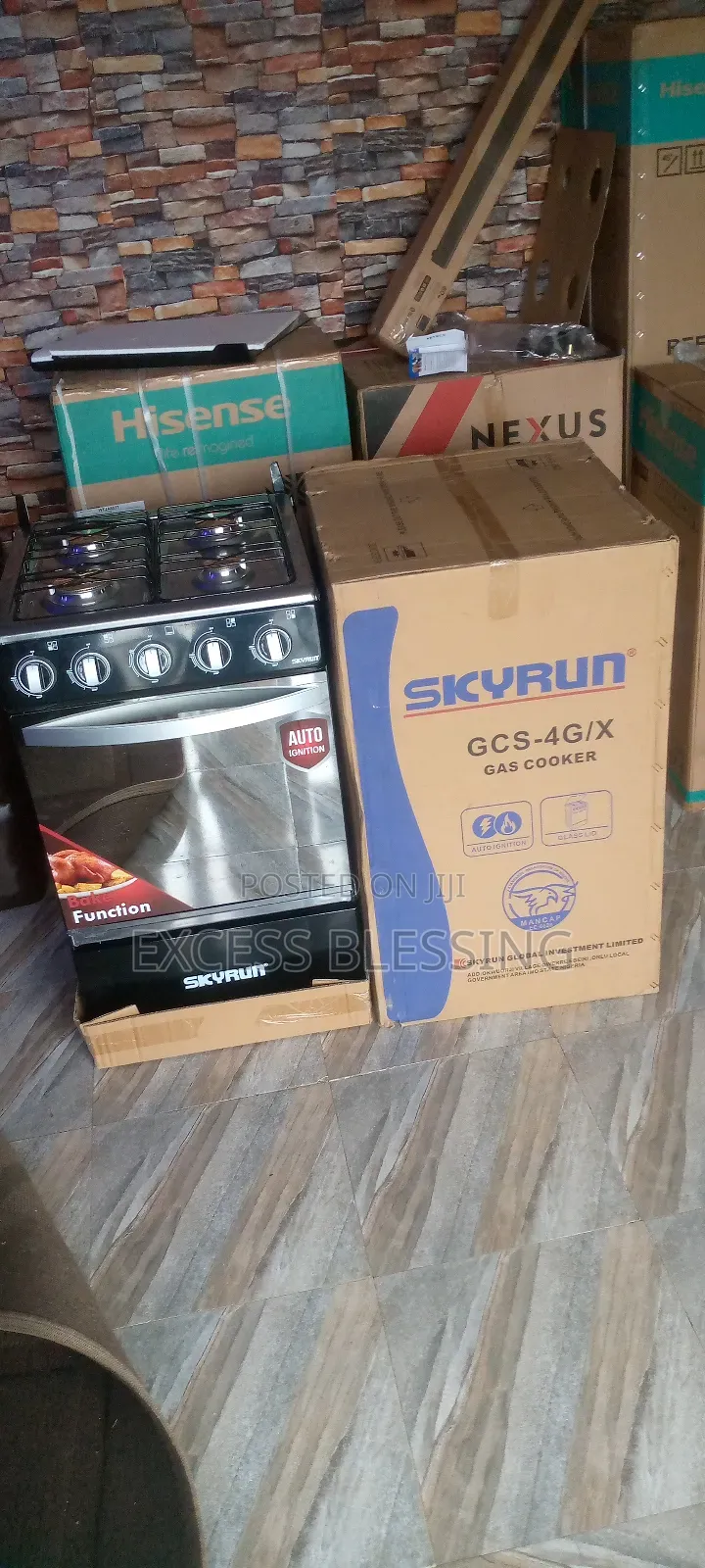Brand New Quality 50/50 Skyrun Gas Cooker+ Oven _Gcs_4gix