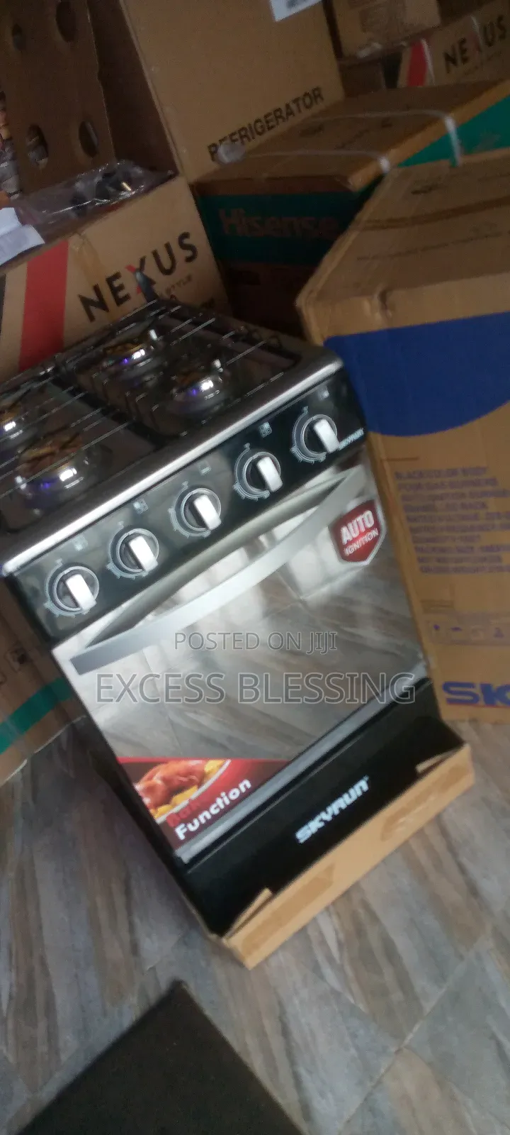 Introducing the New Quality 50/50 Skyrun Gas Cooker-GCS-4gix