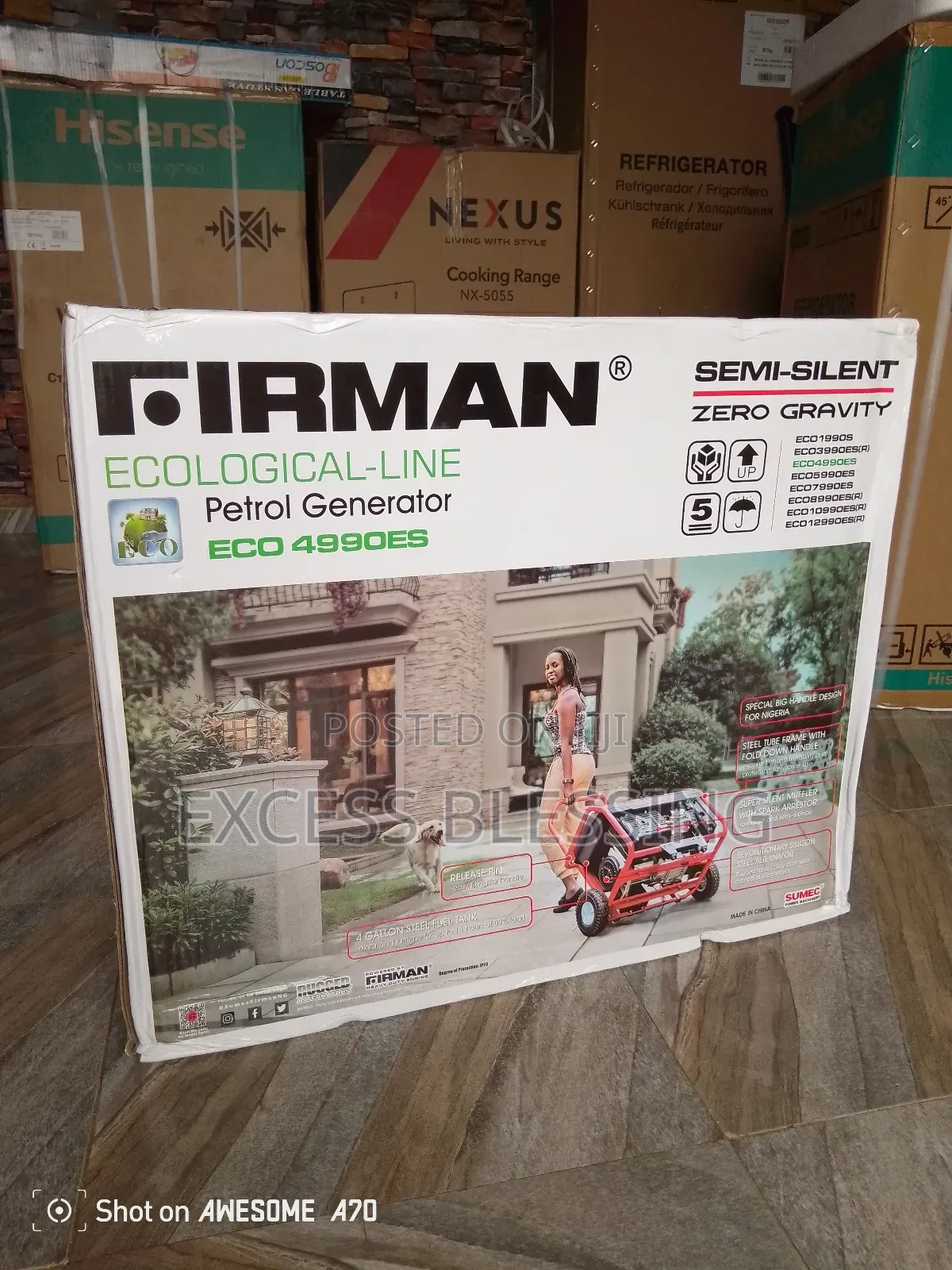 Original Key Start Automatic Generator 4.5kva-Eco 4990es