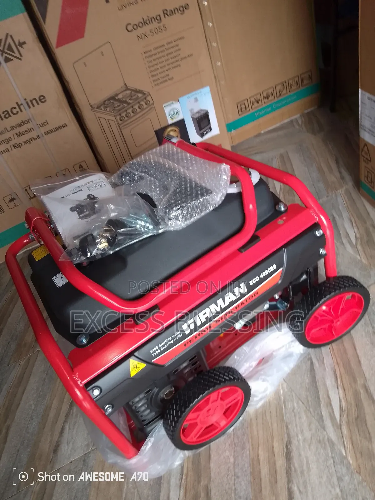 New in Fire Man Key Start Generator 4.5kva_eco 4990es