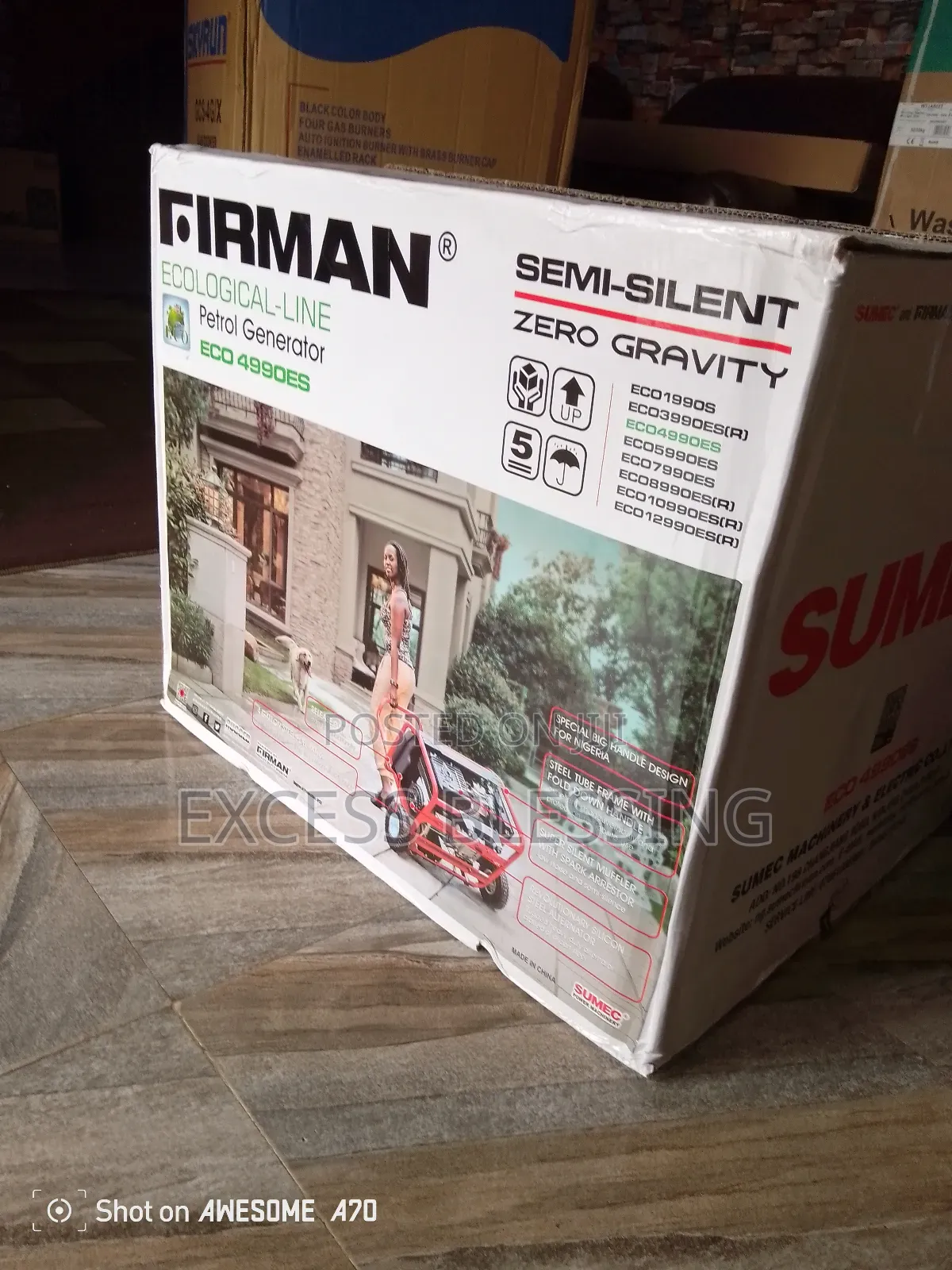 Fireman Original Key Start Generator 4.5kva Eco 4990es