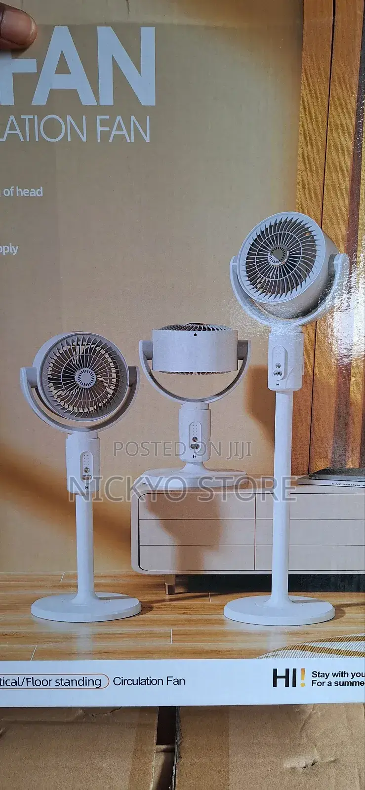 Rechargeable Standing Fan With Remote Control