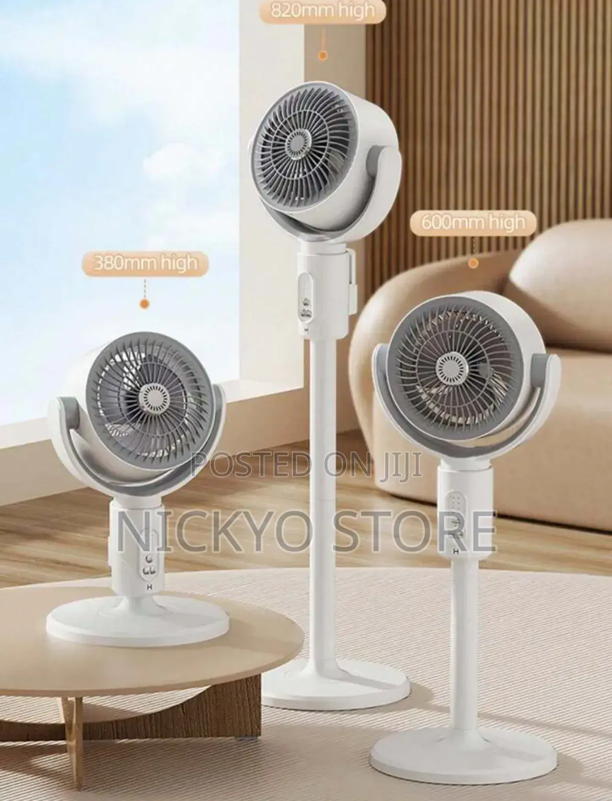 Rechargeable Standing Fan With Remote Control