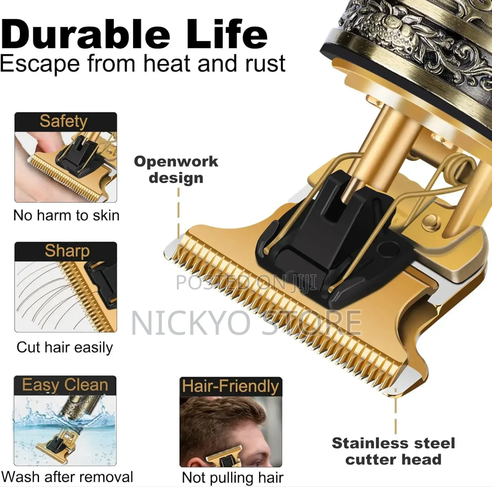 Men's Beard Trimmer, Lightweight Trimmer With LCD Display