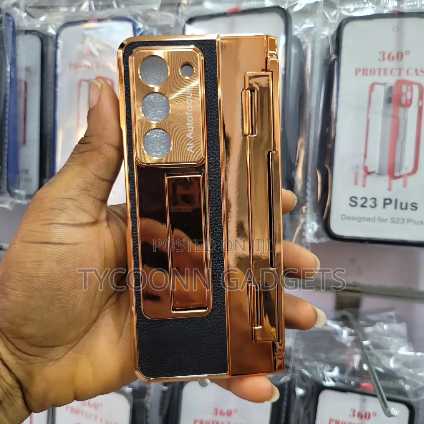 Luxury Stylish Case For Samsung Z Fold 3 4 5 With Protector