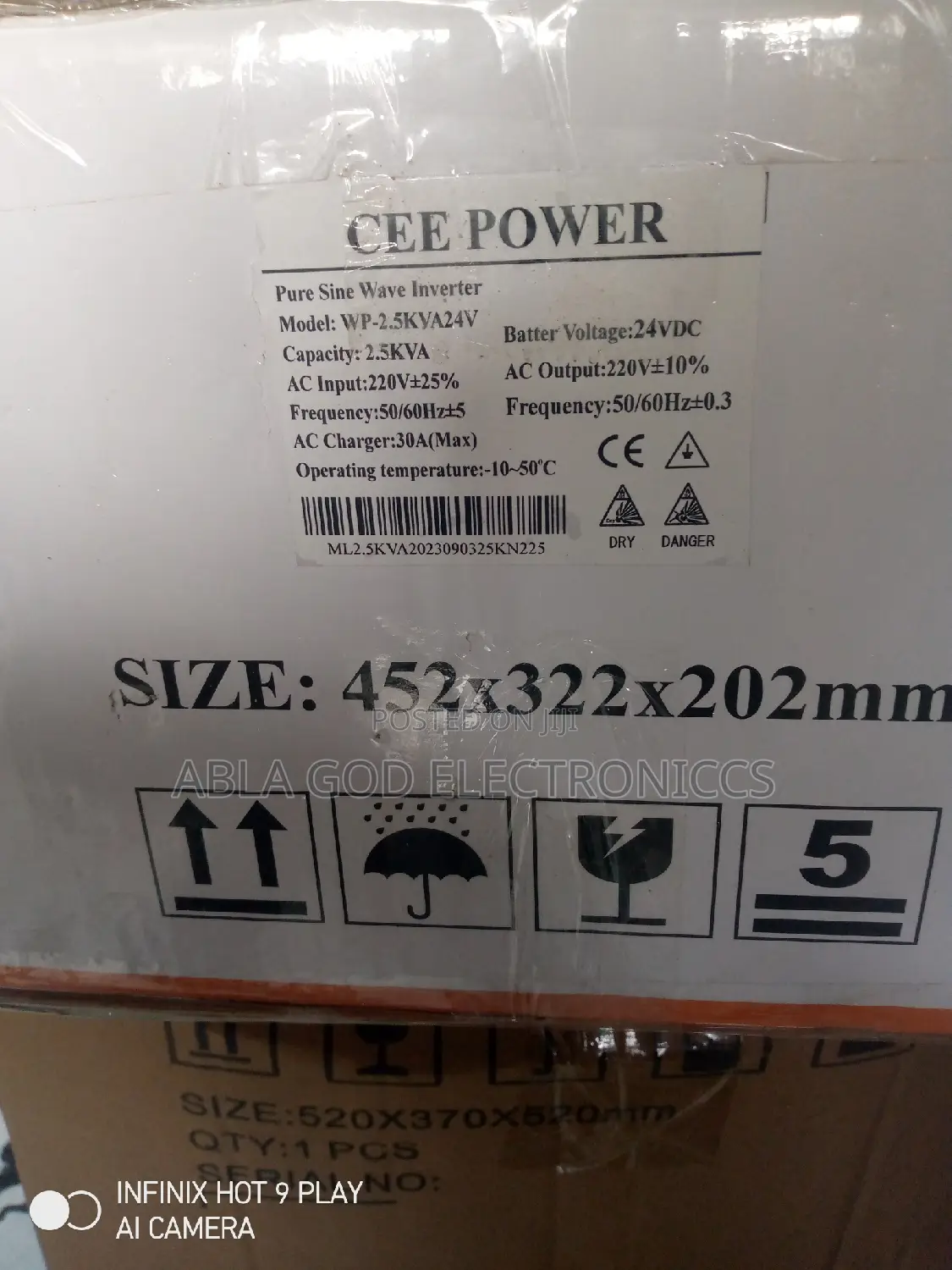 Cee Power Solar Inverter 2.5kva 24v