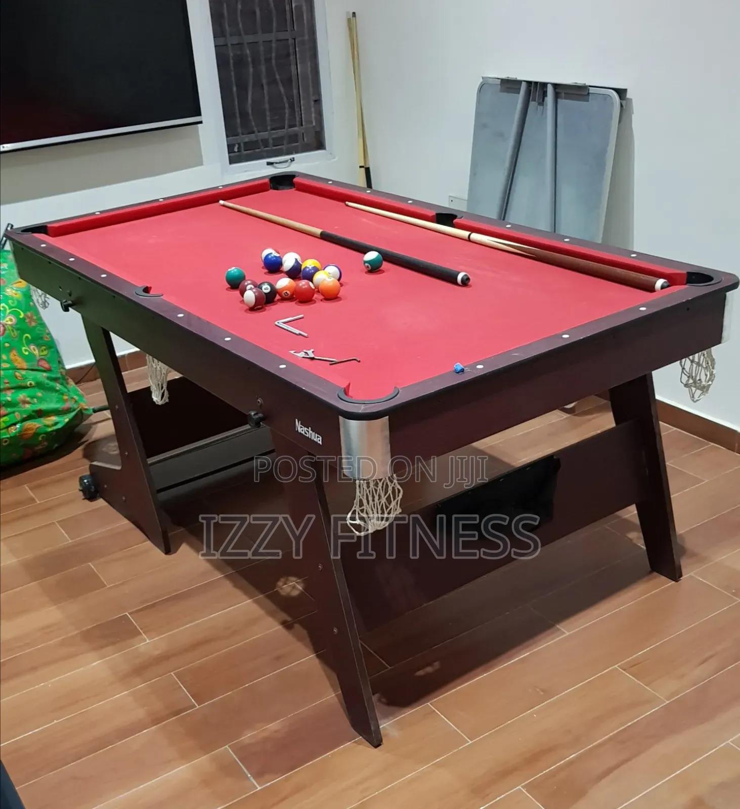 Portable 6ft Foldable Snooker Board With Accessories