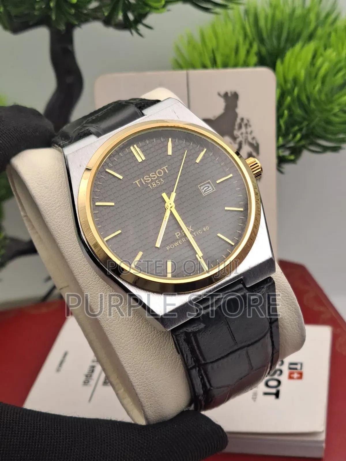 Tissot Powermatic Leather Wristwatch