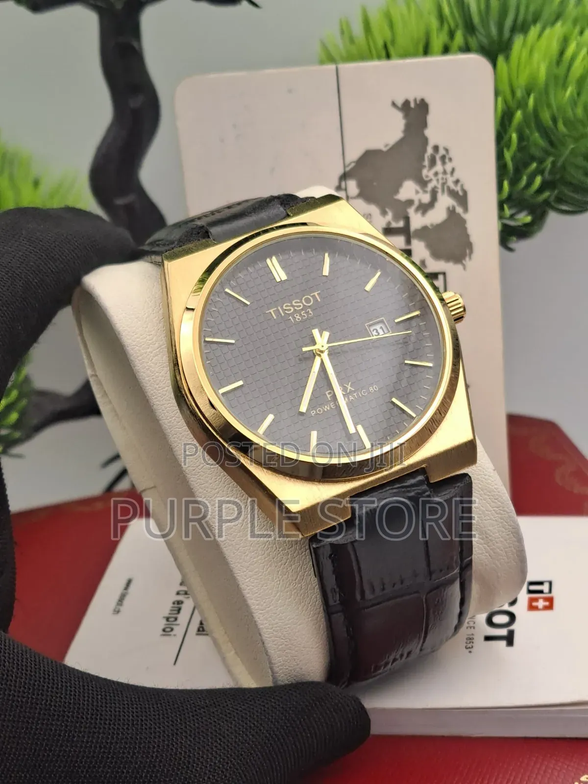 Tissot Powermatic Leather Wristwatch