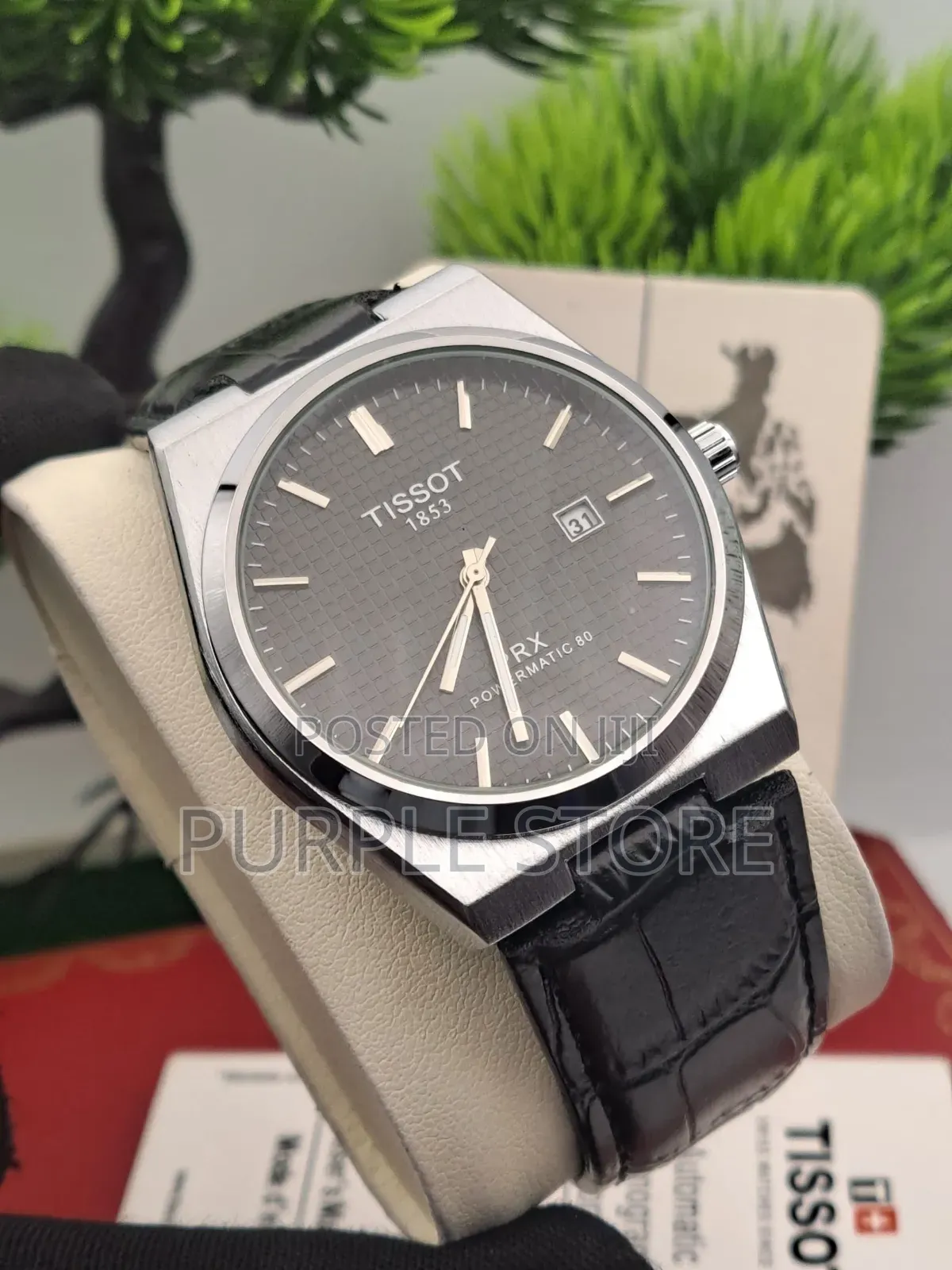 Tissot Powermatic Leather Wristwatch