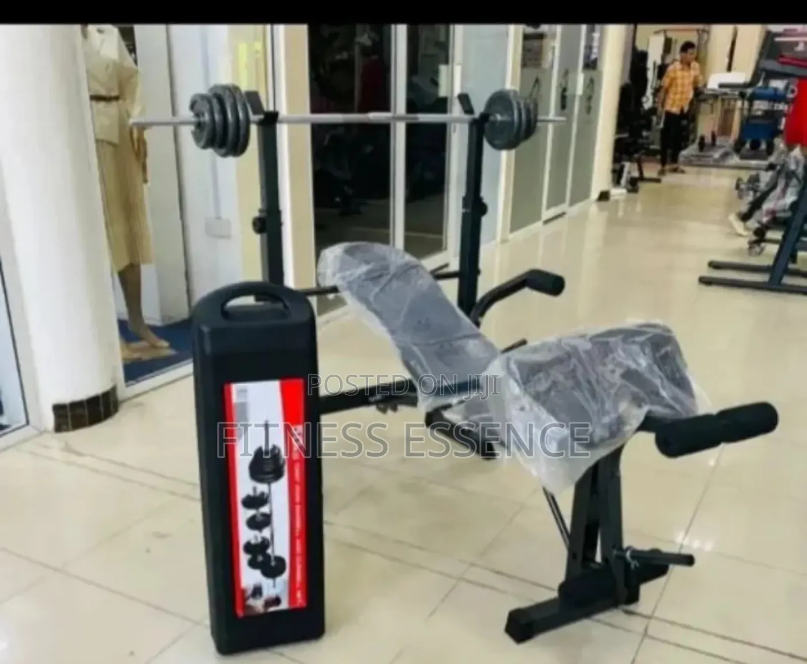 Exercise Bench With 50kg Dumbbell