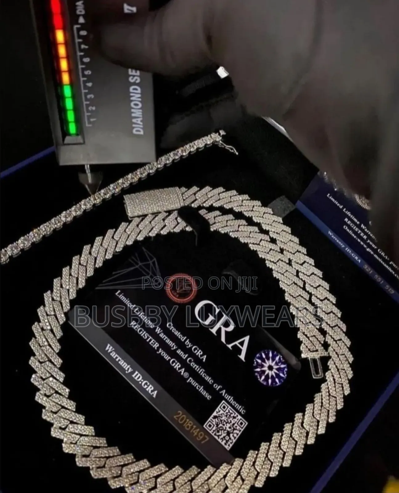 Cuban Link Chain Pass Diamond Tester