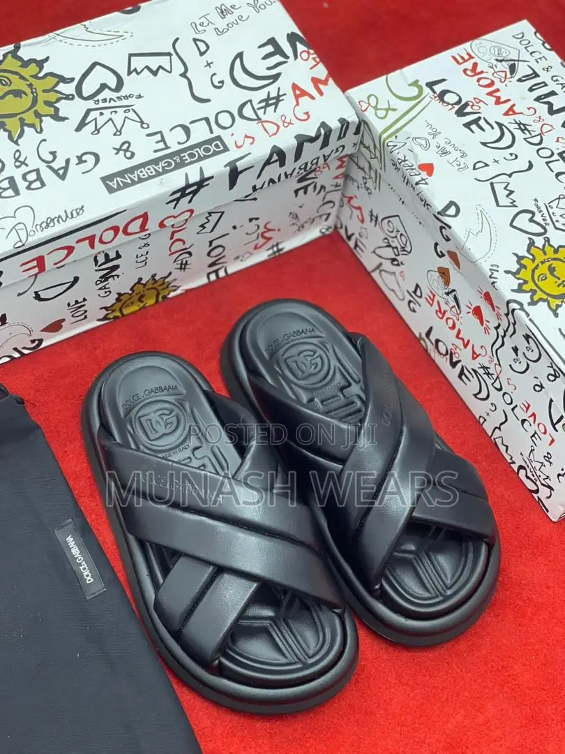D G Original Leather Slipers