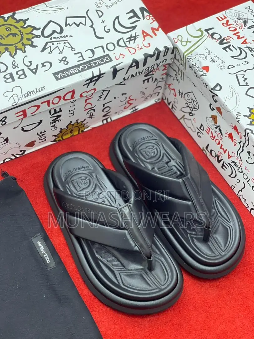 D G Original Leather Slipers