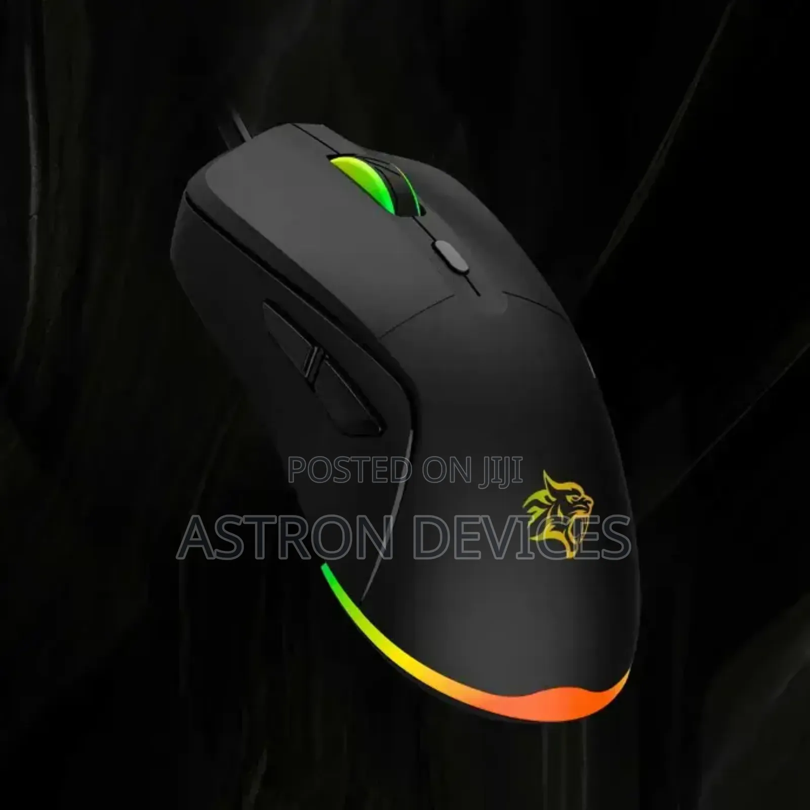 Porodo Gaming Wired Mouse DPI 7200 With RGB Light