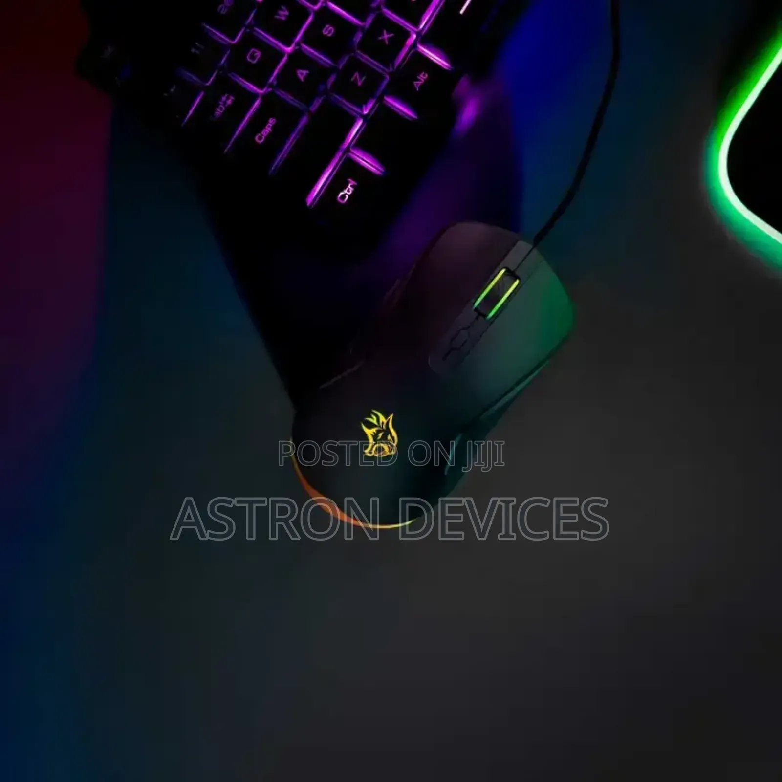 Porodo Gaming Wired Mouse DPI 7200 With RGB Light
