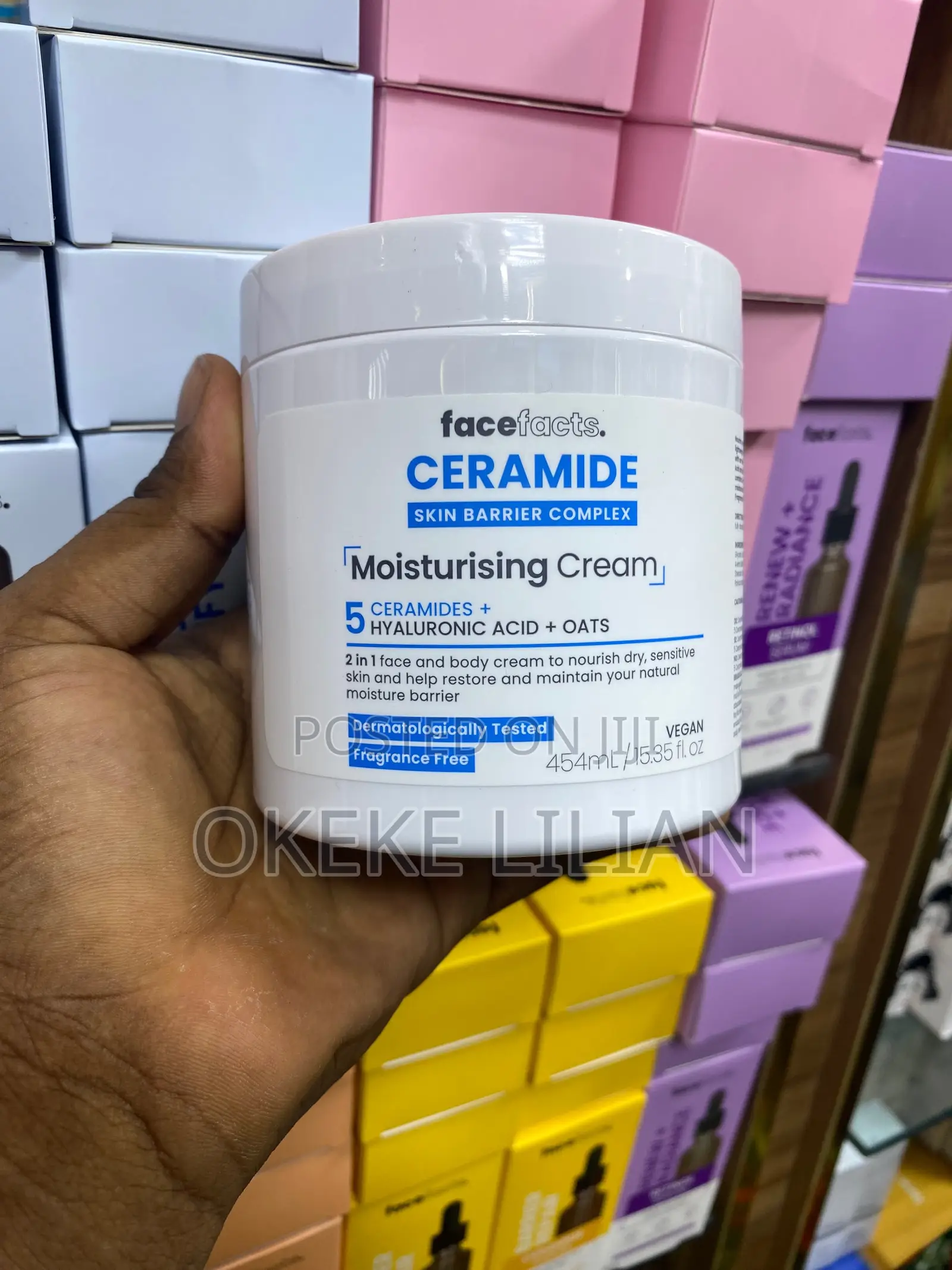 Facefacts Ceramide Moisturizing Cream 454ml