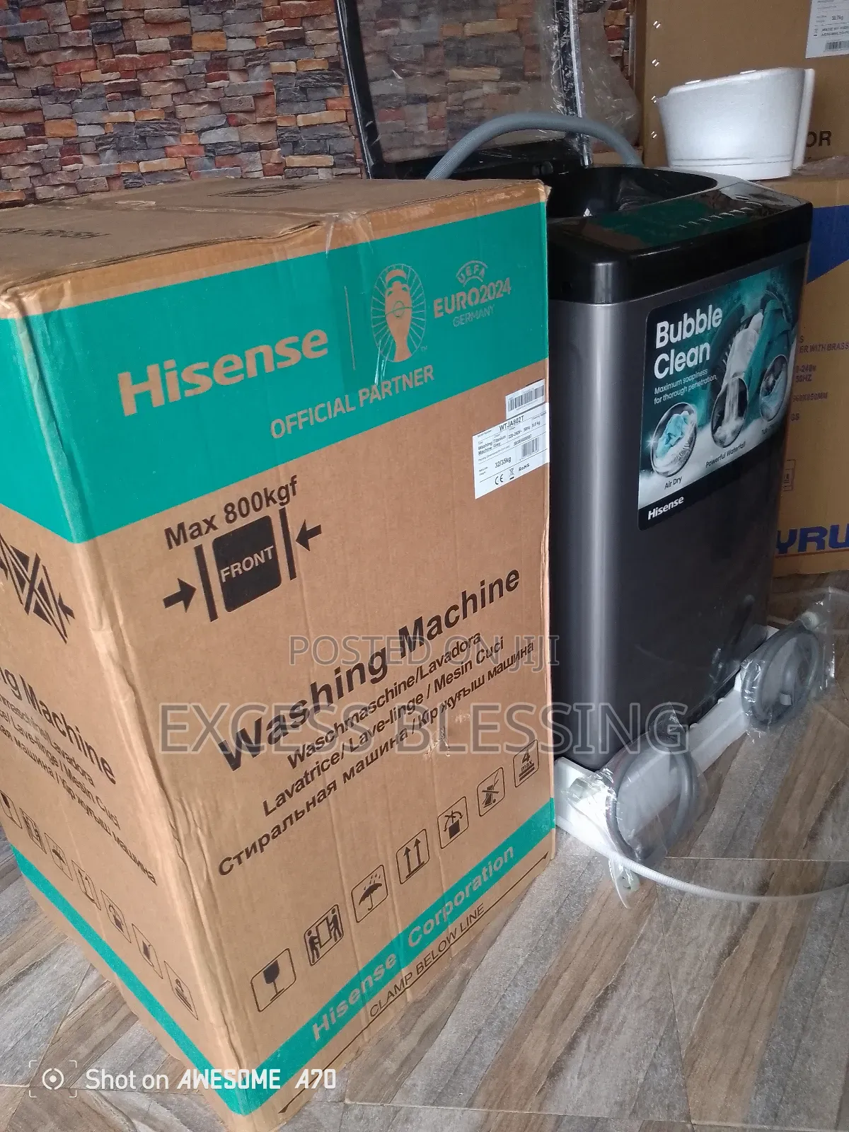 New Hisense 8kg Automatic Washing Machine _Wtja802t