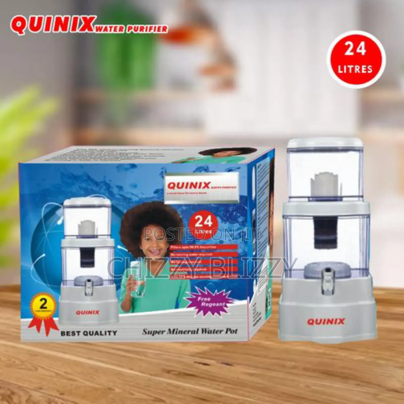 Quinix Alkaline Water Purifier Filter Dispenser - 24L