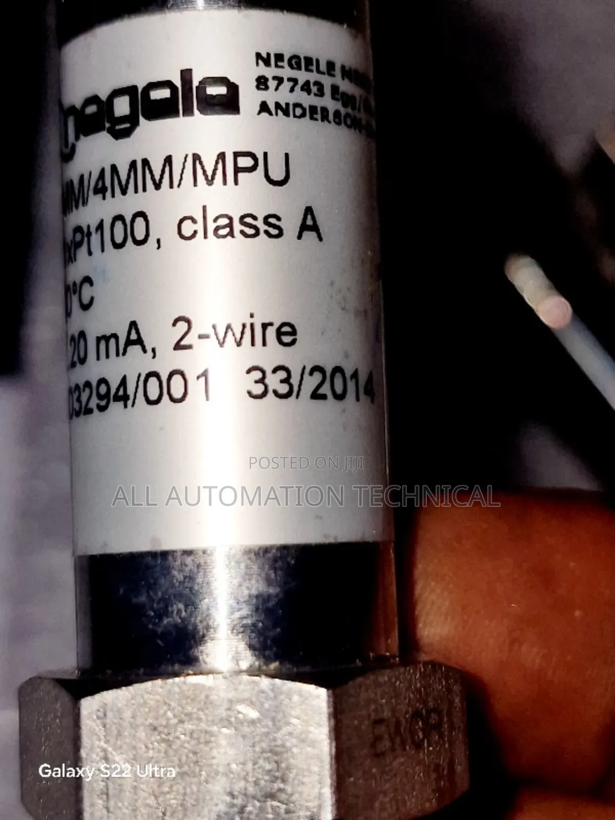ANDERSON-NEGELE Temperature Sensor | TFP-161/020/4MM/4MM/MPU