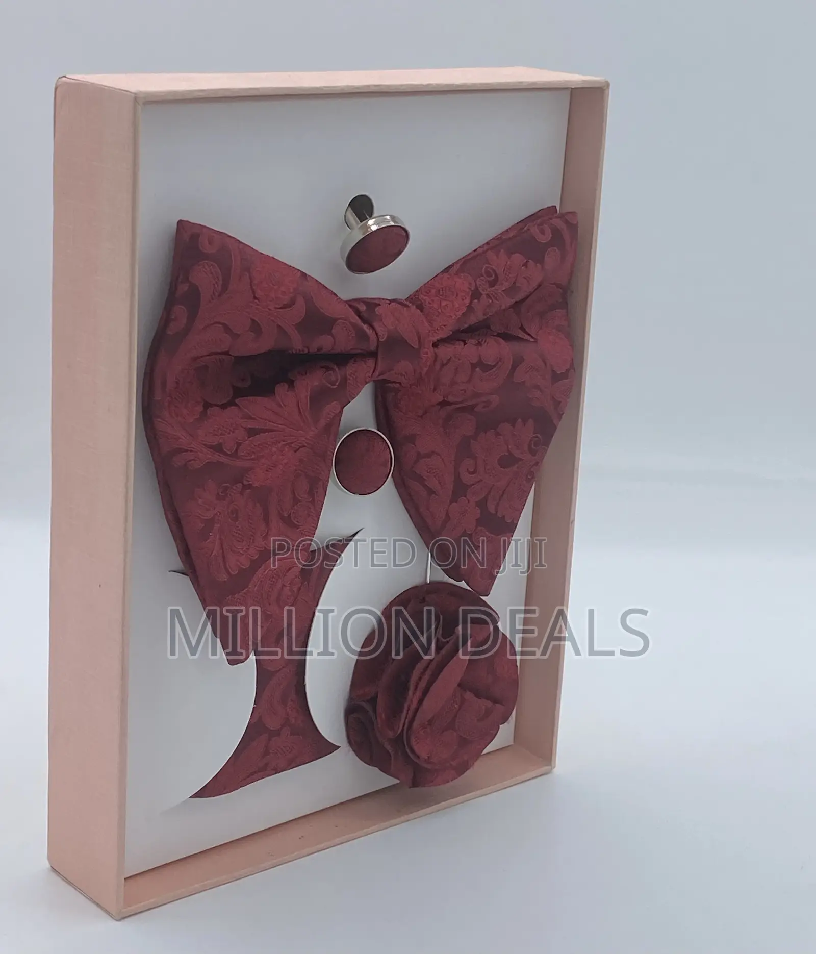Stylish Classic 3-in-1 Unique Bow Tie, Cufflinks