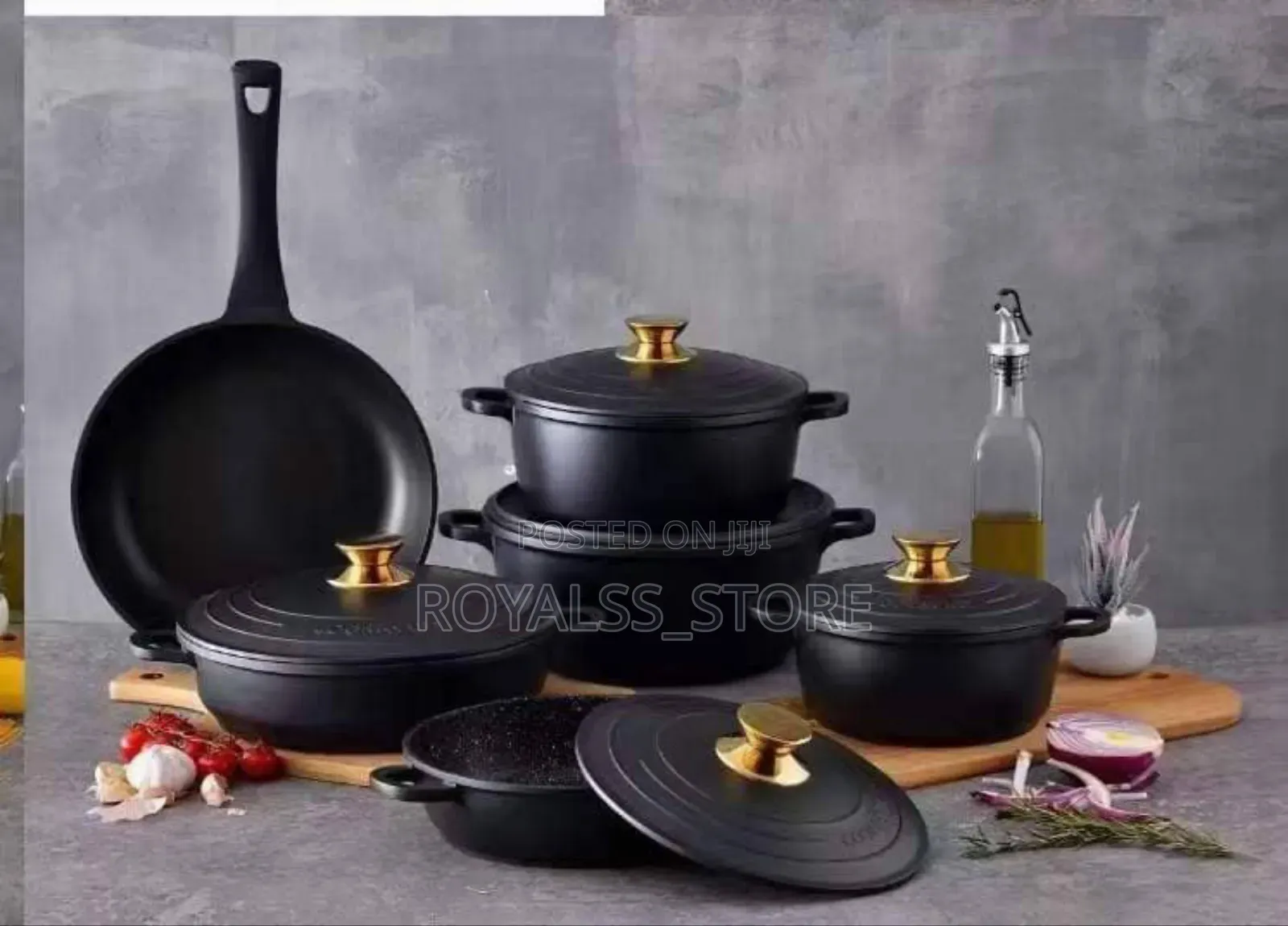 Granite Coated Non Stick Cookware/Pot - 11pieces