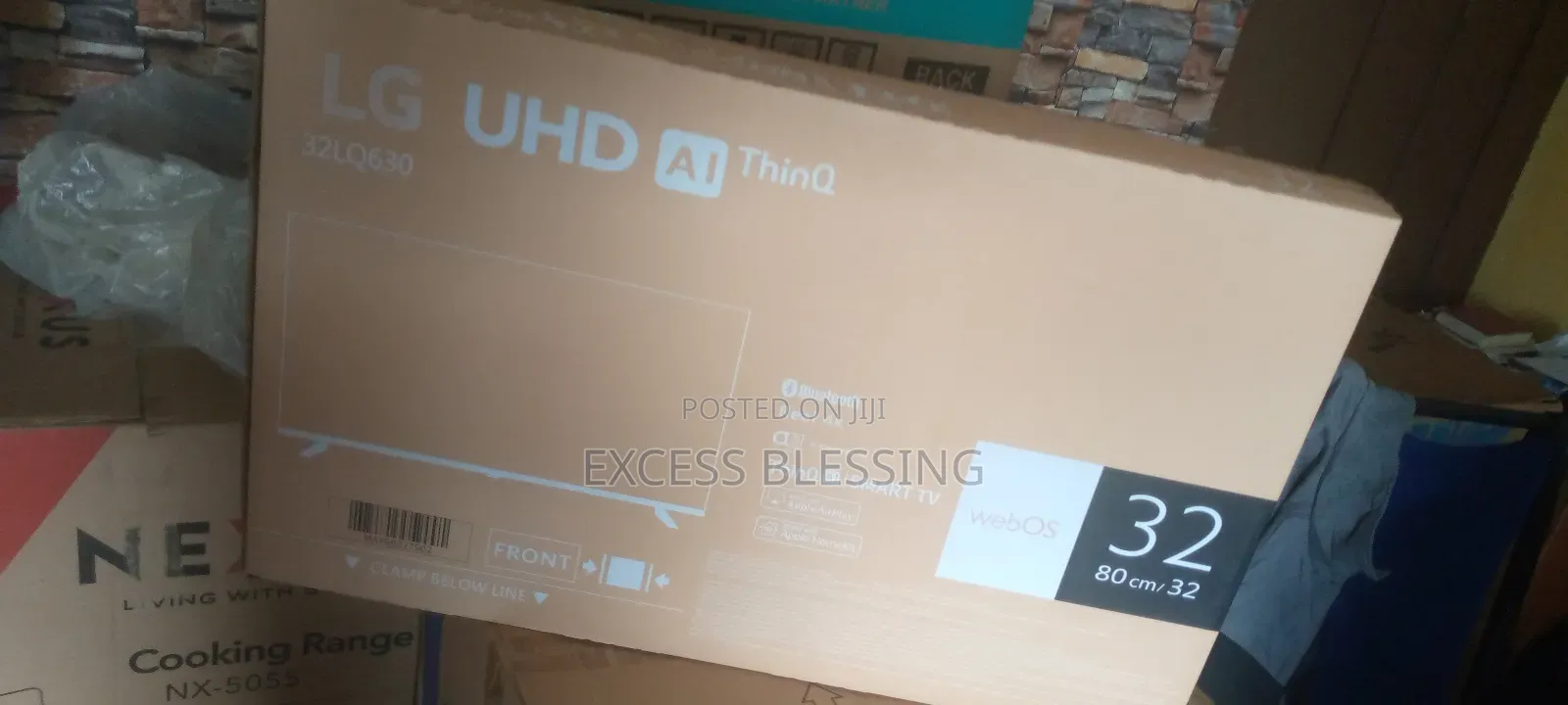 New in LG 32" Frameless Smart Television+Netflix_32lq630