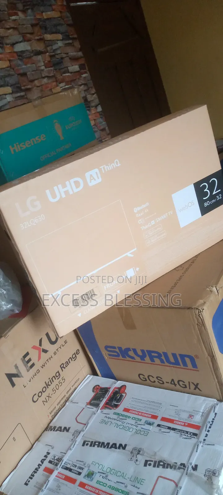 Brand New LG Smart 32" Frameless Tv+Mira-Cast_32lq630