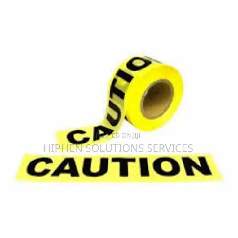 Yellow Black Adhesive Reflective Caution Tape, For Safety