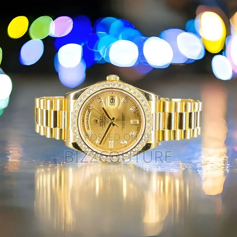 Original Rolex Day-Date Ii President Gold Chain Wattch