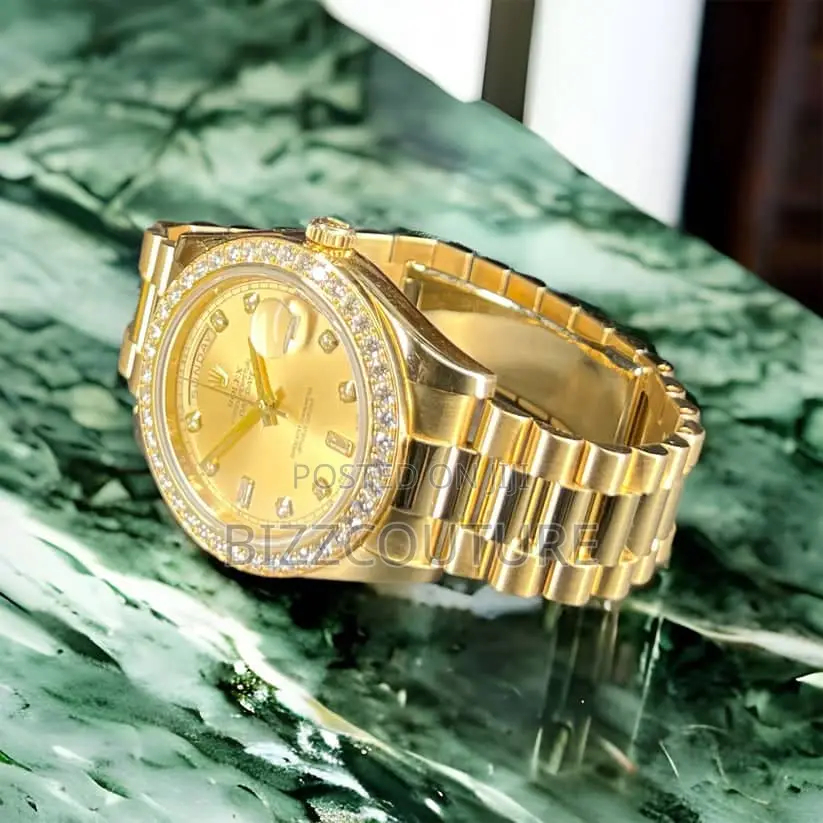 Original Rolex Day-Date Ii President Gold Chain Wattch