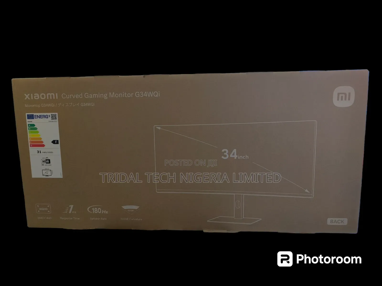 Xiaomi Mi 34" Ultrawide Quad Hd 144hamd Curved Gaming Monito