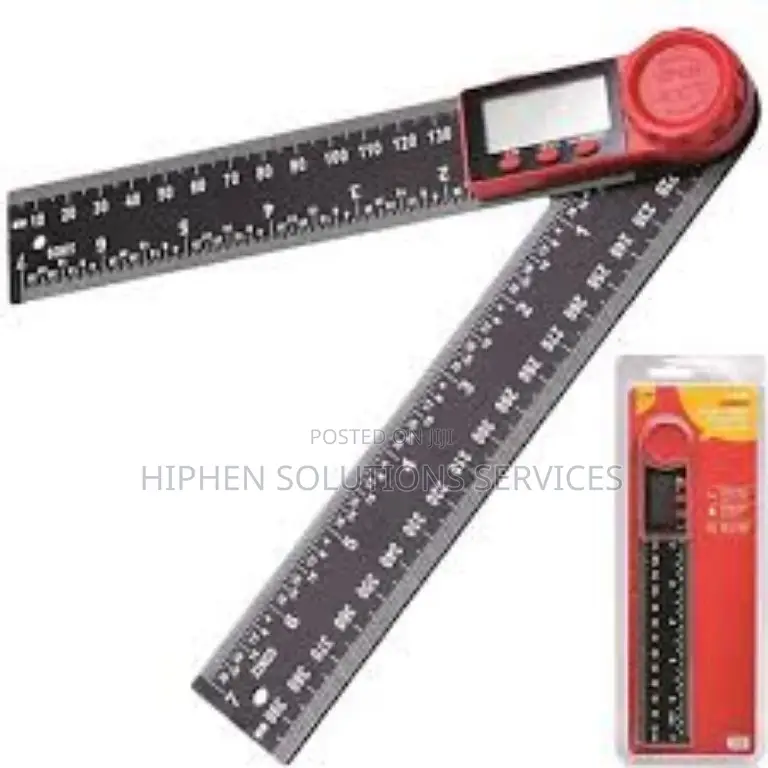 360° Stainless Steel Digital Angle Ruler Electronic