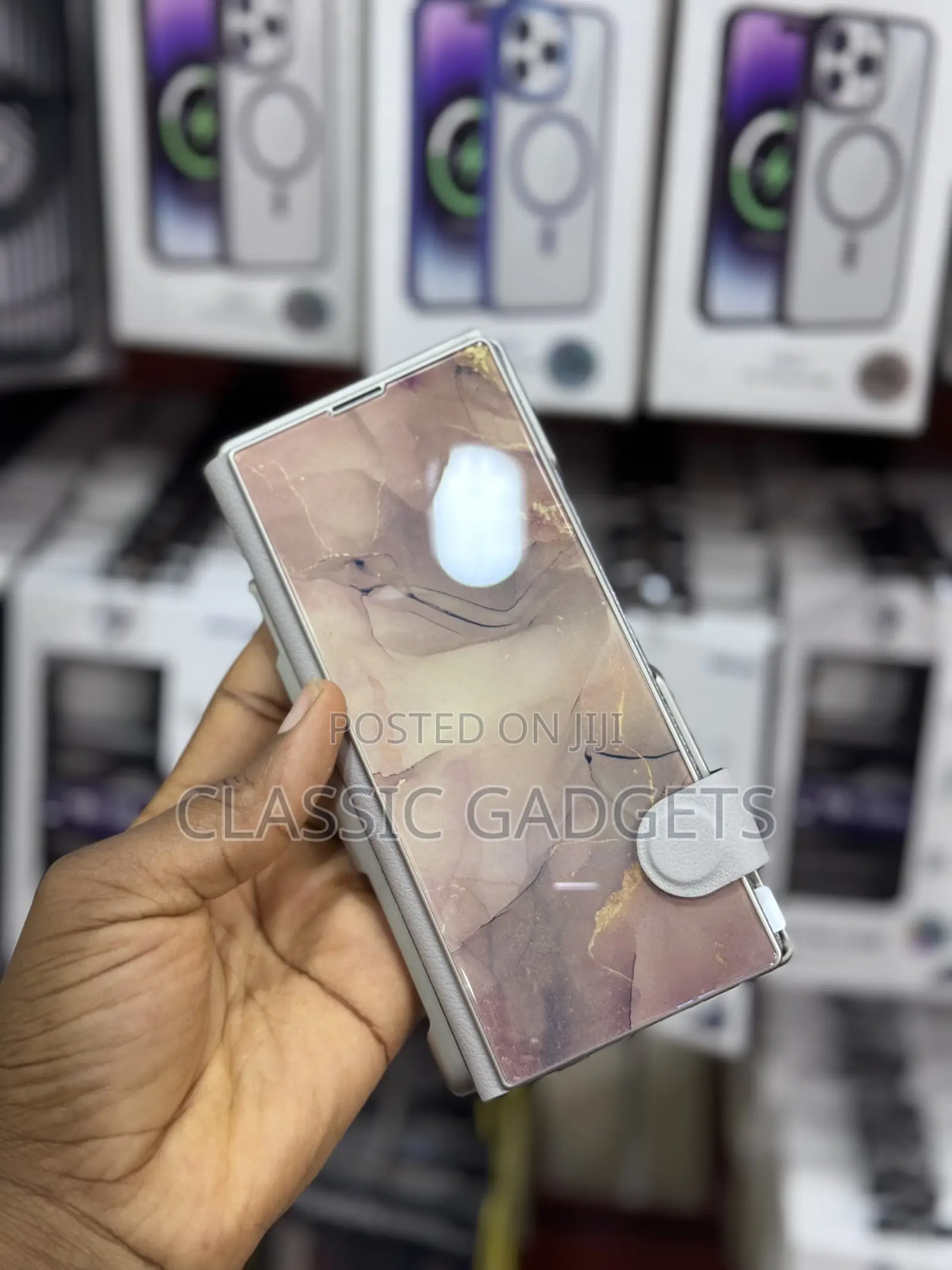Luxury Leather Flip Cover With Pen Space for Galaxy Z Fold 6