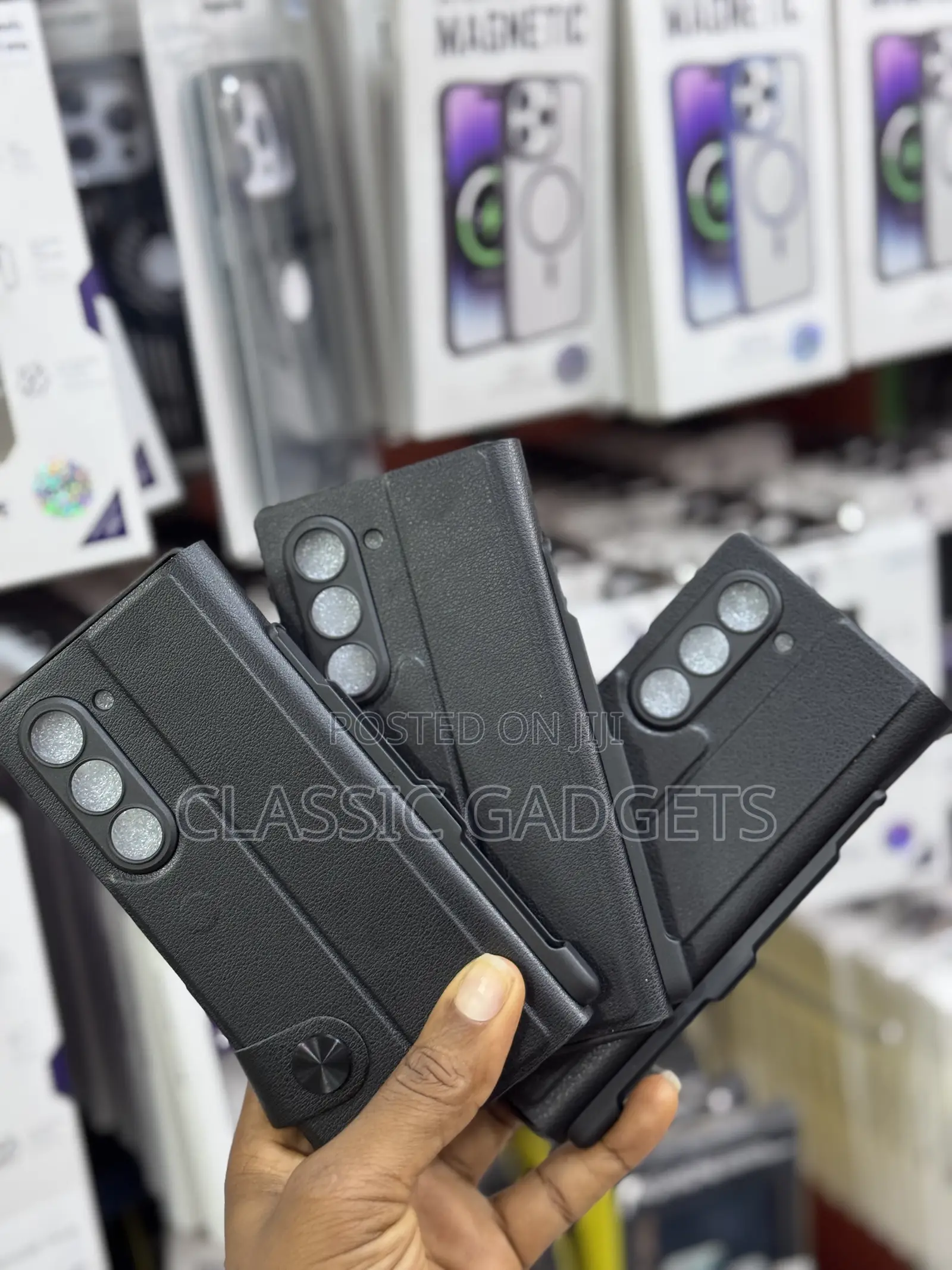 Luxury Leather Flip Cover With Pen Space for Galaxy Z Fold 6