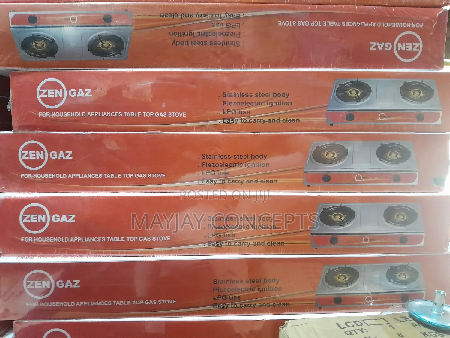 Zengaz Rustless Stainless Double Gas Cooker