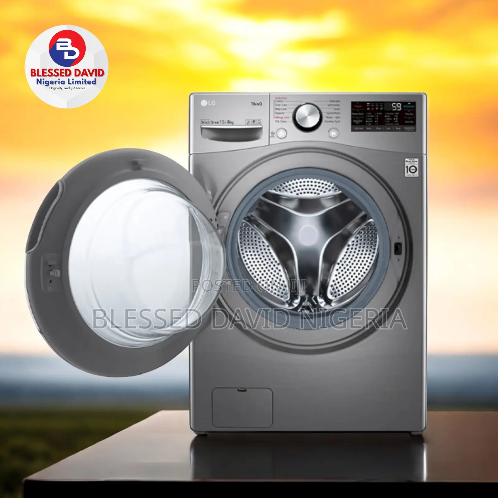 LG F0L9DGP2S 15/8kg Front Load (Wash Dry) Washing Machine