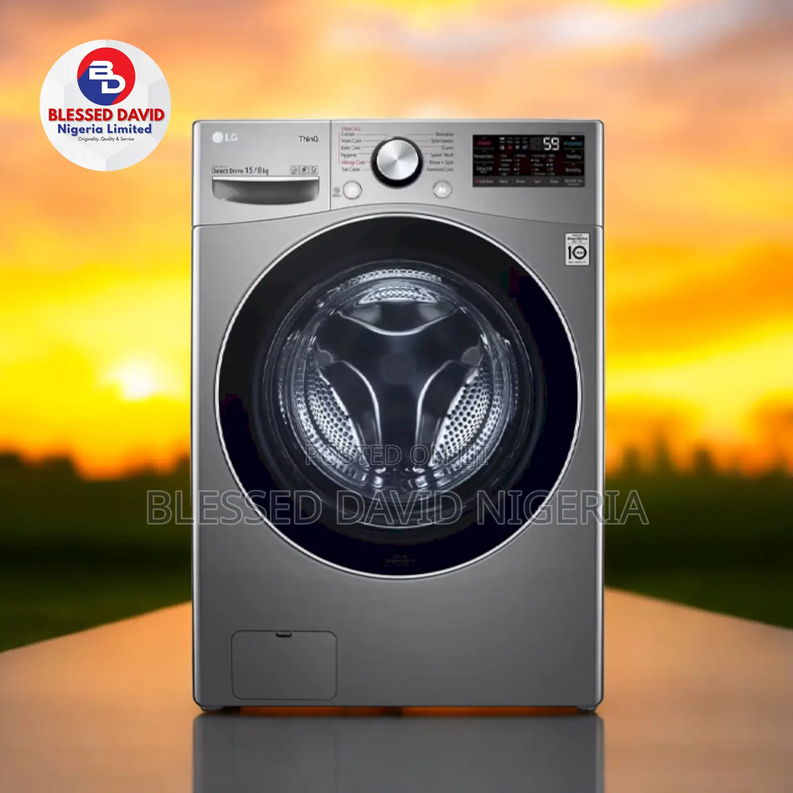 LG F0L9DGP2S 15/8kg Front Load (Wash Dry) Washing Machine